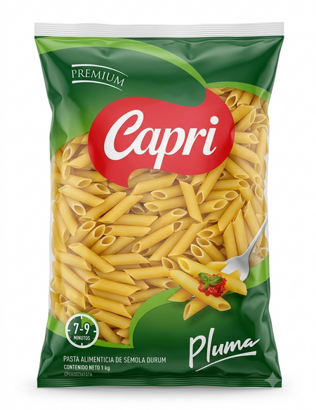 PASTA CAPRI PLUMA 1KG X 12