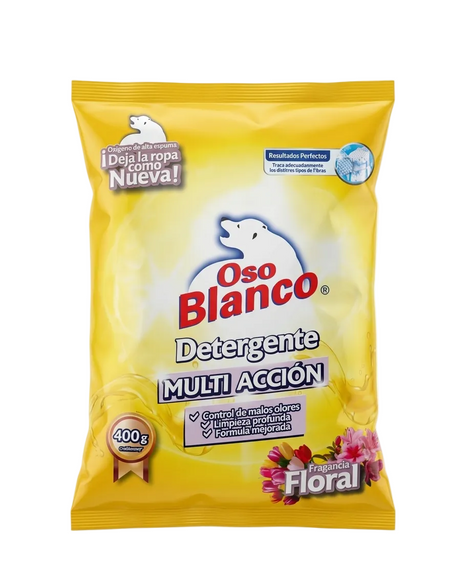 OSO BLANCO DET EN POLVO (FLORAL) 400G X 20