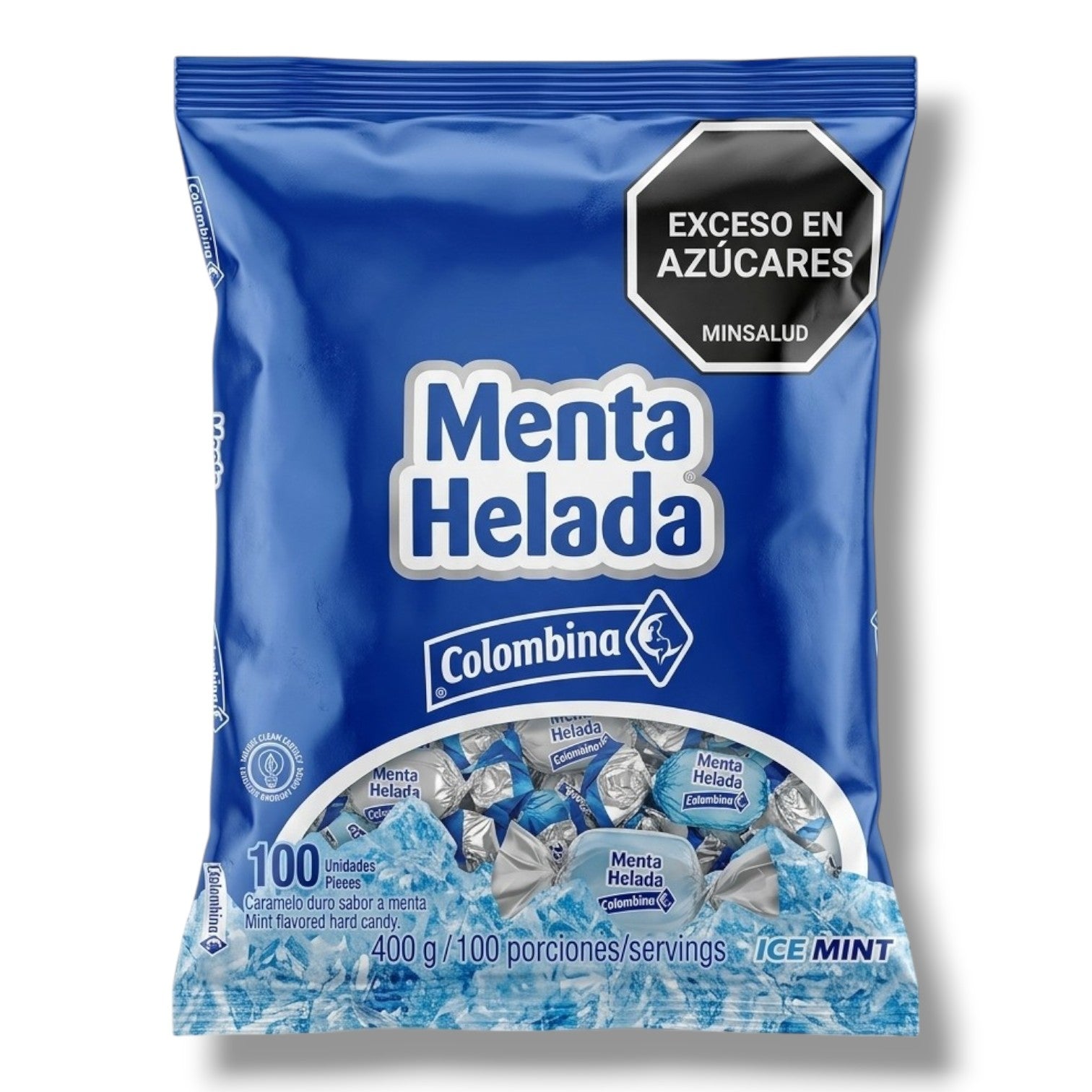 MENTA HELADA CARAMELOS (1OOU) X 1