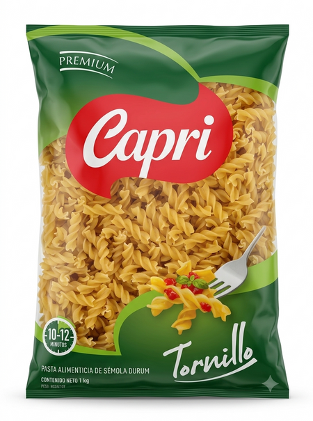 PASTA CAPRI TORNILLO 1KG X 12