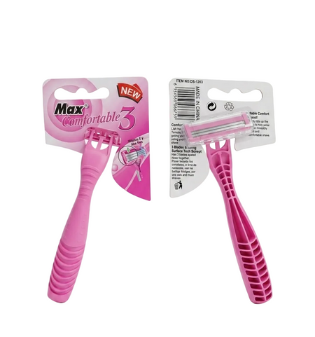 MAX AFEITADORA (ROSADO) 3H X 12