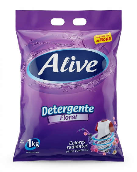 ALIVE DET EN POLVO (MORADO) 1KG X 12