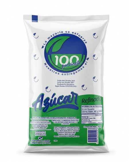 100PORCIENTO AZUCAR 800G X 20