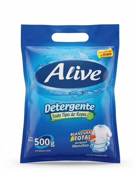 ALIVE DET EN POLVO (AZUL) 500G X 24
