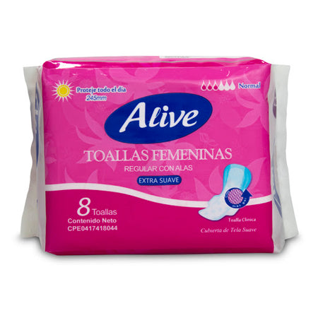 ALIVE TOALLAS DIA 8UND X 72