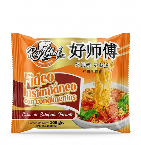 REY CHEF FIDEOS INS. (PICANTE) 115G X 24