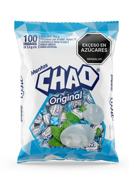 CHAO CARAMELOS MENTA (100U) X 1