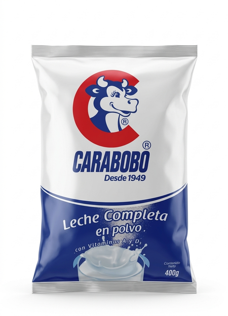 CARABOBO LECHE ENTERA EN POLVO 400G X 12