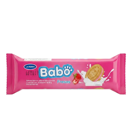 BABO GALLETAS FRESA 85G X 48