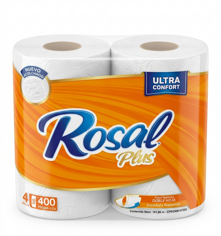 ROSAL PAPEL HIGIENICO 400H 4R X 12