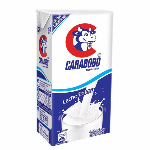 CARABOBO LECHE ENTERA 1L X 12