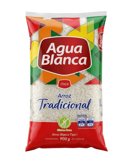 AGUA BLANCA ARROZ 900G X 24