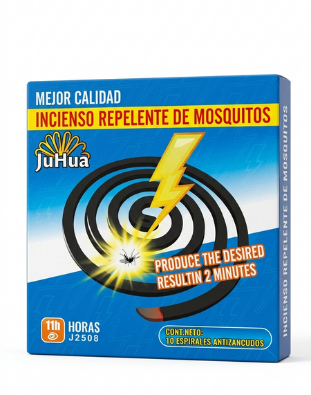 JUHUA REPELENTE ESPIRAL (10U) X 60