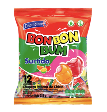 BON BON BUM CHUPETA SURTIDO (24U) X 1