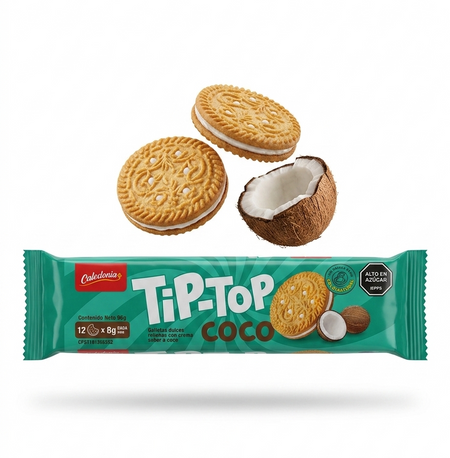 TIPTOP GALLETAS (COCO) 96G X 48