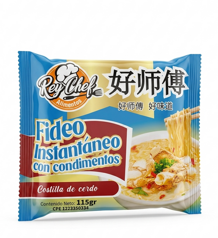 REY CHEF FIDEOS INS. (COSTILLA) 115G X 24