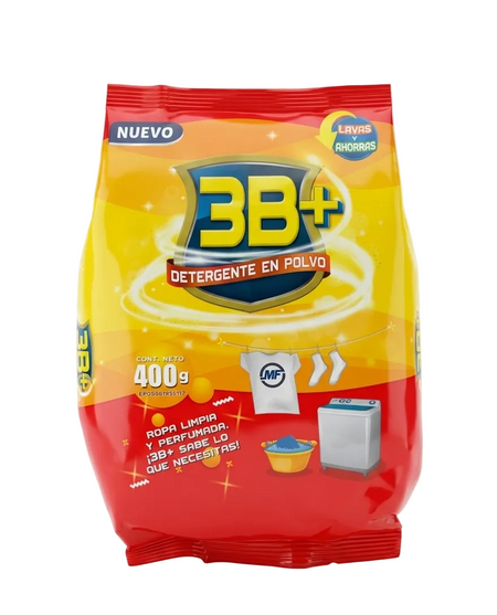 3B+ DETERGENTE EN POLVO 400G X 45