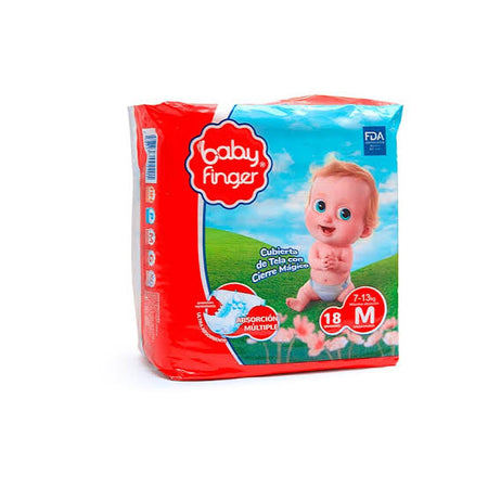 BABY FINGER PAÑAL M (18U) X 12