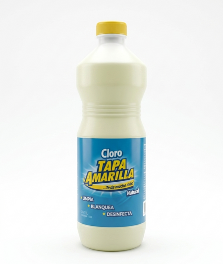 TAPA AMARILLA CLORO 1L X 12