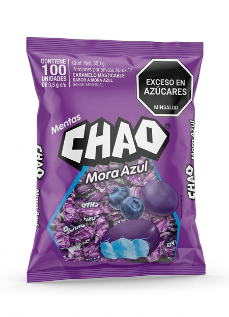 CHAO CARAMELOS MORA (100U) X 1