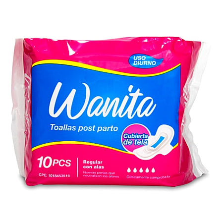 WANITAS TOALLAS DIA 10UND X 32